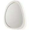 LES TENDANCES Miroir Mural Ovale Bois Blanc Blac L 81 Cm -Miroir Soldes Boutique 40687963 1