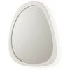 LES TENDANCES Miroir Mural Ovale Bois Blanc Blac -Miroir Soldes Boutique 40688034 1