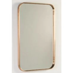 LES TENDANCES Miroir Mural Rectangulaire Métal Bronzé Mety