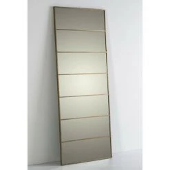 LES TENDANCES Miroir Rectangulaire Métal Doré Et Verre Mety