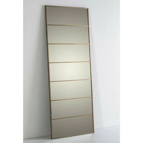 LES TENDANCES Miroir Rectangulaire Métal Doré Et Verre Mety 3 LES TENDANCES Miroir Rectangulaire Métal Doré Et Verre Mety