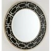 LES TENDANCES Miroir Mural Rond Verre Noir Et Blanc Octy 110 2 LES TENDANCES Miroir Mural Rond Verre Noir Et Blanc Octy 110 -Miroir Soldes Boutique 40688353 1