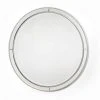 LES TENDANCES Miroir Mural Rond Bois Argenté Et Verre Octy -Miroir Soldes Boutique 40694568 1