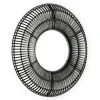 LES TENDANCES Miroir Mural Rond Osier Noir Gaell D 70 Cm -Miroir Soldes Boutique 40695292 1