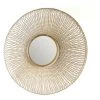 LES TENDANCES Miroir Mural Rond Métal Doré Rary D 112 Cm -Miroir Soldes Boutique 40695346 1