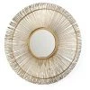 LES TENDANCES Miroir Mural Rond Verre Et Métal Doré Avaw D 76 Cm -Miroir Soldes Boutique 40706689 1