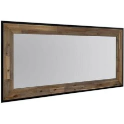 LES TENDANCES Miroir Bois Massif Acacia Et Acier Noir Zayane 160 Cm 8 LES TENDANCES Miroir Bois Massif Acacia Et Acier Noir Zayane 160 Cm -Miroir Soldes Boutique 40716928 3