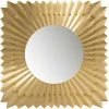 LES TENDANCES Miroir Carré Rayons Bois Doré Arsi 1 LES TENDANCES Miroir Carré Rayons Bois Doré Arsi -Miroir Soldes Boutique 40717184 1