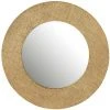 LES TENDANCES Miroir Métal Effet Jute Clair Alier D 70 Cm -Miroir Soldes Boutique 40718557 1