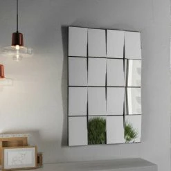 LES TENDANCES Miroir Mural Original Et Design Nokazo 80x120 Cm -Miroir Soldes Boutique 40720204 3