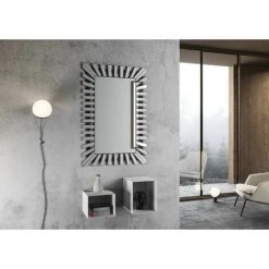 LES TENDANCES Miroir Mural Original Et Design Yaky 80x120 Cm -Miroir Soldes Boutique 40721212 3