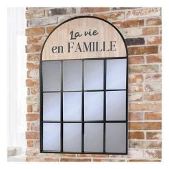 M&S Miroir Dome 61,5x95 Cm En Métal