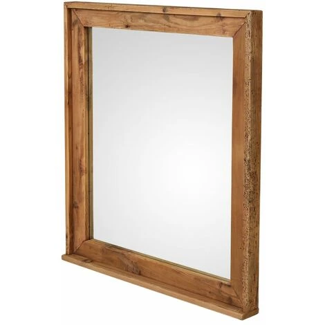 CDA Miroir En Pin Recyclé 80 Cm - Naturel Foncé 4 CDA Miroir En Pin Recyclé 80 Cm - Naturel Foncé – Image 2