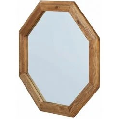 CDA Miroir En Pin Recyclé Ø 74 Cm - Naturel Foncé -Miroir Soldes Boutique 41019904 2