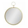 WADIGA Miroir Rond Métal Doré - Diamètre 32cm - Doré -Miroir Soldes Boutique 41309897 1
