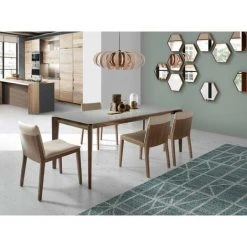 LES TENDANCES Miroir Mural Bois Plaqué Noyer Launa 7 LES TENDANCES Miroir Mural Bois Plaqué Noyer Launa -Miroir Soldes Boutique 41340288 3