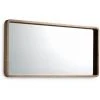 LES TENDANCES Miroir Mural Bois Plaqué Noyer Hena 100 Cm -Miroir Soldes Boutique 41351459 1