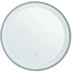 BELIANI Miroir En Verre Argenté 58x58 - Argenté