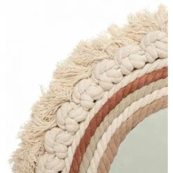 ATMOSPHERA, CRŽATEUR D'INTŽRIEUR Miroir Mural Rond Design "Wonderly" 40cm Beige -Miroir Soldes Boutique 41427828 2