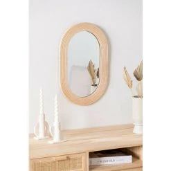 Miroir Mural En MDF Merki SKLUM MDF - Marron Naturel 8 Miroir Mural En MDF Merki SKLUM MDF - Marron Naturel -Miroir Soldes Boutique 42056305 2