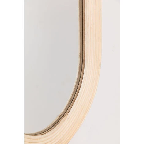 Miroir Mural En MDF Merki SKLUM MDF - Marron Naturel 7 Miroir Mural En MDF Merki SKLUM MDF - Marron Naturel – Image 5