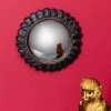 CHEHOMA Petit Miroir Convexe Fleurs Du Mal 24cm - Noir 2 CHEHOMA Petit Miroir Convexe Fleurs Du Mal 24cm - Noir -Miroir Soldes Boutique 42182686 1