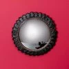 CHEHOMA Miroir Convexe Fleurs Du Mal 28cm - Noir -Miroir Soldes Boutique 42182691 1