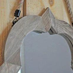 Miroir En Pin Dialma Brown 45x48cm - Patiné -Miroir Soldes Boutique 42182789 3