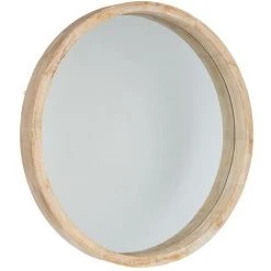 ATMOSPHERA, CRÉATEUR D'INTÉRIEUR Miroir Rond Scandi Naturel D50 - Beige -Miroir Soldes Boutique 42213826 3