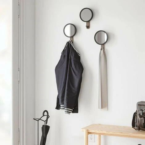 UMBRA Patère Bois Miroir 15x06x23cm - Noir 5 UMBRA Patère Bois Miroir 15x06x23cm - Noir – Image 3