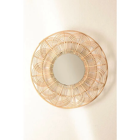 Miroir Rond En Rotin (Ø60 Cm) Corent SKLUM Rotin - NATUREL 6 Miroir Rond En Rotin (Ø60 Cm) Corent SKLUM Rotin - NATUREL – Image 4