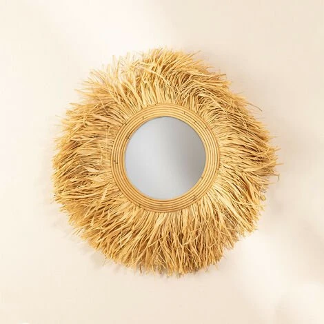 Miroir Mural Rond En Rotin (Ø80 Cm) Donat SKLUM Rotin - NATUREL 3 Miroir Mural Rond En Rotin (Ø80 Cm) Donat SKLUM Rotin - NATUREL