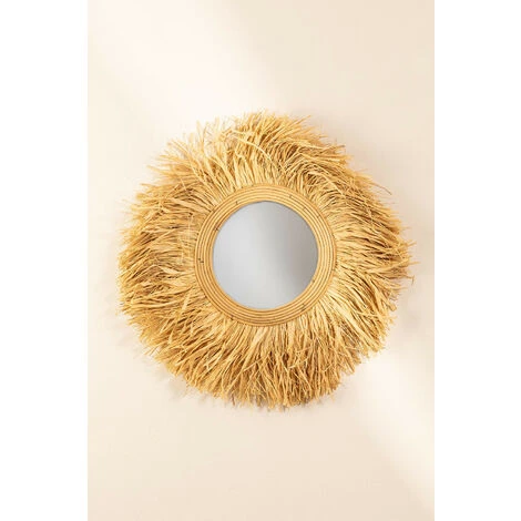 Miroir Mural Rond En Rotin (Ø80 Cm) Donat SKLUM Rotin - NATUREL 5 Miroir Mural Rond En Rotin (Ø80 Cm) Donat SKLUM Rotin - NATUREL – Image 3