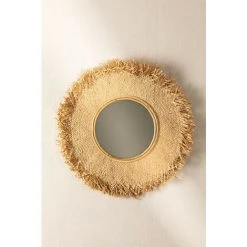 Miroir Rond En Raphia (Ø55 Cm) Deani SKLUM Raphia - NATUREL -Miroir Soldes Boutique 42475046 3