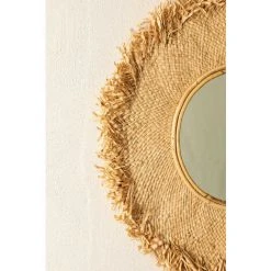 Miroir Rond En Raphia (Ø55 Cm) Deani SKLUM Raphia - NATUREL -Miroir Soldes Boutique 42475046 4