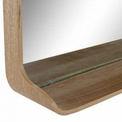 VMO HOME MIROIR MURAL À ÉTAGÈRE NATUREL -Miroir Soldes Boutique 42496169 3