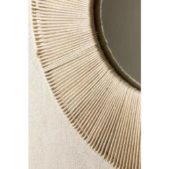 Miroir Mural Rond En Macramé (Ø60 Cm) Faustin SKLUM Macramé - Beige Crème -Miroir Soldes Boutique 42612729 4