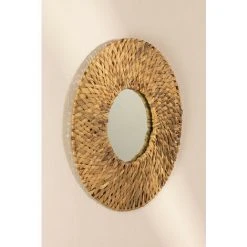 Miroir Rond (Ø61 Cm) Emile SKLUM Herbe Marine - NATUREL -Miroir Soldes Boutique 42660854 3