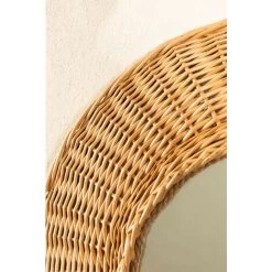 Miroir Mural Rond En Bois (Ø59 Cm) Evars SKLUM Bois De Saule - NATUREL -Miroir Soldes Boutique 42660855 5