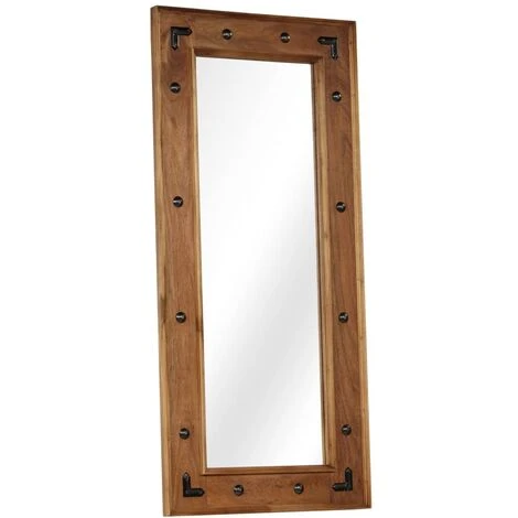 ASUPERMALL Miroir Bois D'acacia Massif 50 X 110 Cm 4 ASUPERMALL Miroir Bois D'acacia Massif 50 X 110 Cm – Image 2