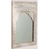 Miroir Mural Priyan SKLUM Bois De Manguiers Bois Blanc Vintage - Bois Blanc Vintage Bois Blanc Vintage -Miroir Soldes Boutique 42739005 1