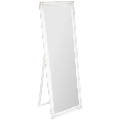 Miroir Sur / Pied Bois 172 X 62 Cm - Atmosphera - Blanc 3 Miroir Sur / Pied Bois 172 X 62 Cm - Atmosphera - Blanc