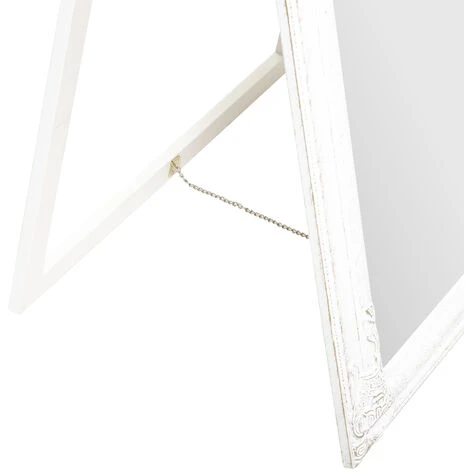 Miroir Sur / Pied Bois 172 X 62 Cm - Atmosphera - Blanc 5 Miroir Sur / Pied Bois 172 X 62 Cm - Atmosphera - Blanc – Image 3