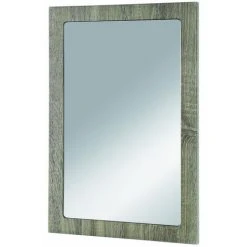 Miroir Murale En MDF Coloris Chêne Truffe, Dim : L40 X P2 X H60 -PEGANE-