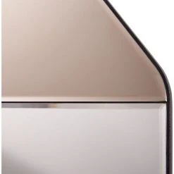 BELIANI Miroir En Métal Argenté 54x52 - Argenté -Miroir Soldes Boutique 42884602 5