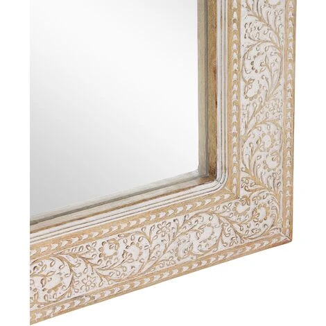 WOMO-DESIGN Miroir Mural 90 X 120 Cm En Bois De Manguier Fait à La Main Horizontal/vertical 4 WOMO-DESIGN Miroir Mural 90 X 120 Cm En Bois De Manguier Fait à La Main Horizontal/vertical – Image 2