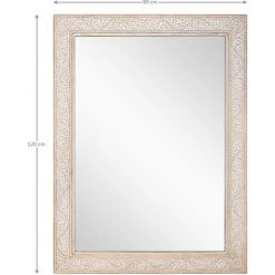 WOMO-DESIGN Miroir Mural 90 X 120 Cm En Bois De Manguier Fait à La Main Horizontal/vertical 9 WOMO-DESIGN Miroir Mural 90 X 120 Cm En Bois De Manguier Fait à La Main Horizontal/vertical -Miroir Soldes Boutique 43000836 4