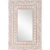 WOMO-DESIGN Miroir Mural Décoratif 60x90 Cm Rectangulaire Aspect Bois Rustique à Poser/mural -Miroir Soldes Boutique 43000837 1