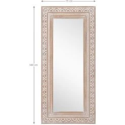 WOMO DESIGN Miroir 75 X 160 Cm Cadre En Bois De Manguier Décoration Intérieure Rectangulaire 10 WOMO DESIGN Miroir 75 X 160 Cm Cadre En Bois De Manguier Décoration Intérieure Rectangulaire -Miroir Soldes Boutique 43000840 4