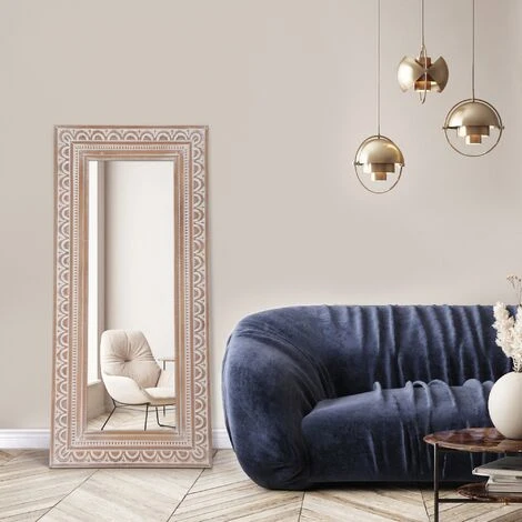 WOMO DESIGN Miroir 75 X 160 Cm Cadre En Bois De Manguier Décoration Intérieure Rectangulaire 7 WOMO DESIGN Miroir 75 X 160 Cm Cadre En Bois De Manguier Décoration Intérieure Rectangulaire – Image 5
